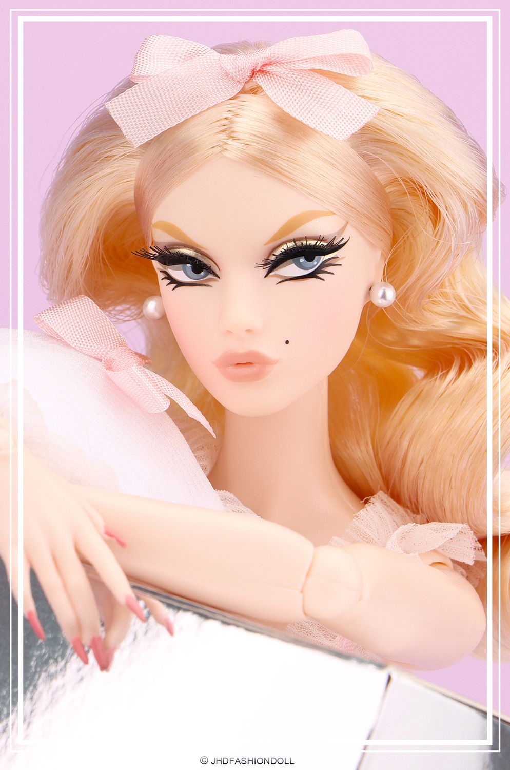 2025 JHDFASHIONDOLL: &quot;Girl&#39;s Night: White NIghtgown&quot; Dressed Doll from the &quot;Valley of the Dolls&quot; Collection