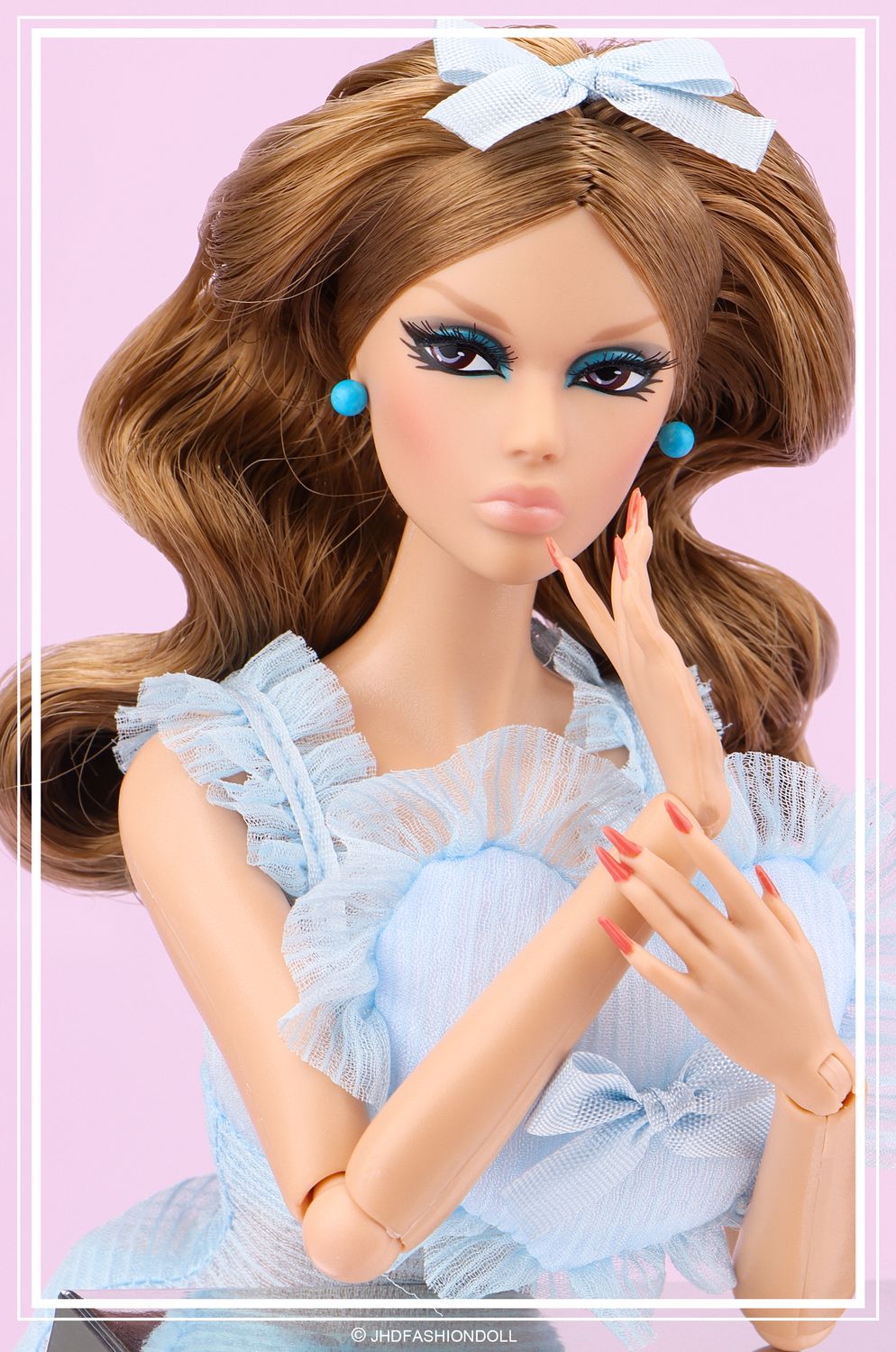 2025 JHDFASHIONDOLL: &quot;Girl&#39;s Night: Blue NIghtgown&quot; Dressed Doll from the &quot;Valley of the Dolls&quot; Collection