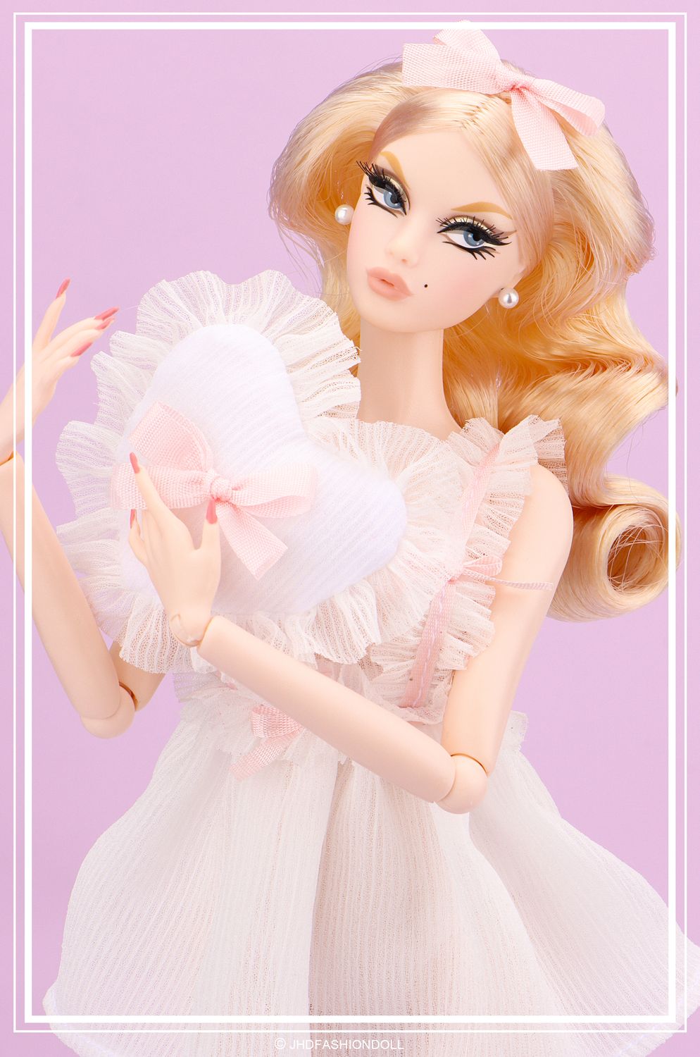 2025 JHDFASHIONDOLL: &quot;Girl&#39;s Night: White NIghtgown&quot; Dressed Doll from the &quot;Valley of the Dolls&quot; Collection