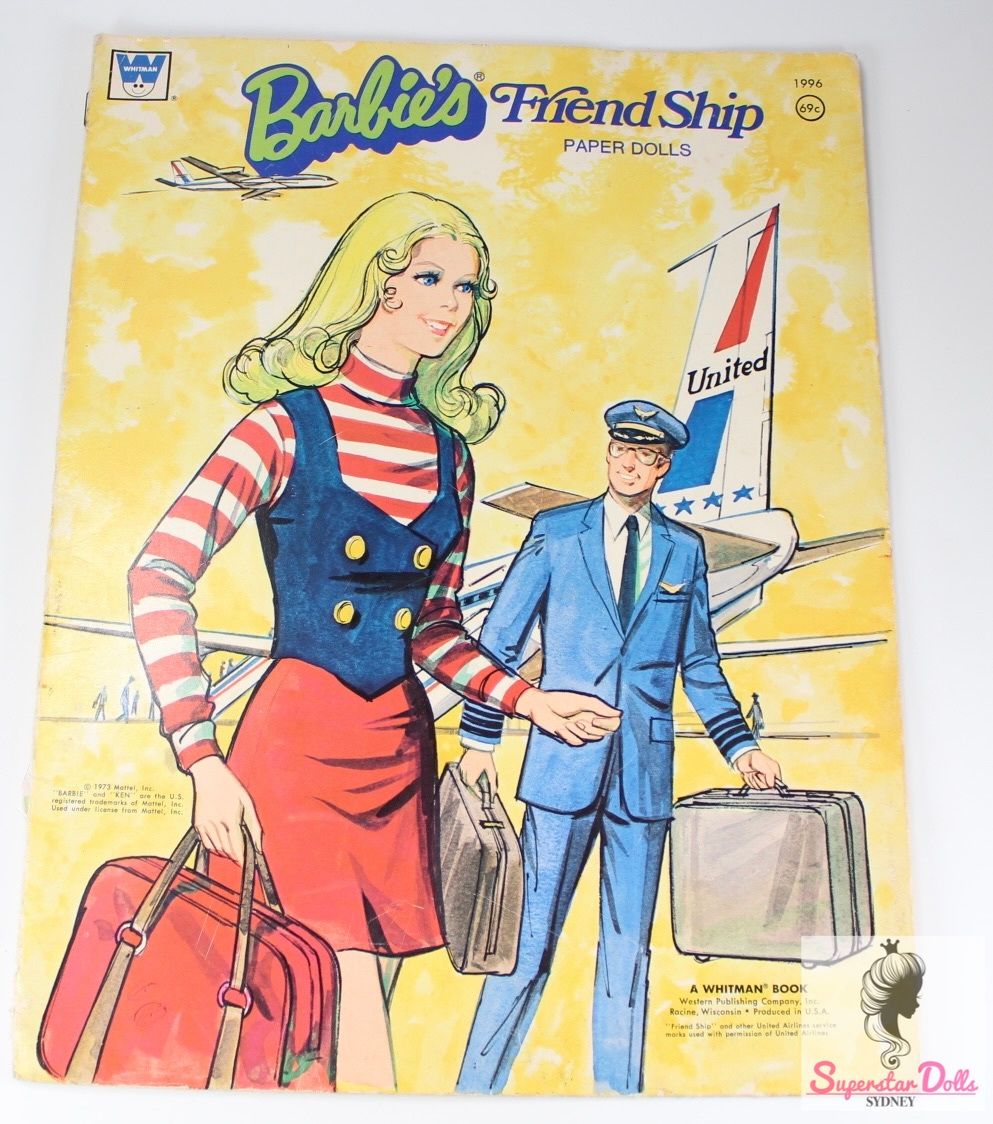 Vintage 1973 &quot;Barbie Friendship&quot; Paper Doll Set