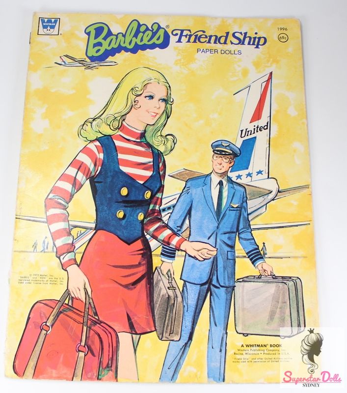 Vintage 1973 &quot;Barbie Friendship&quot; Paper Doll Set