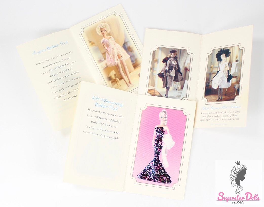 Collectable Barbie Fashion Model Collection Silkstone Catalogue Set