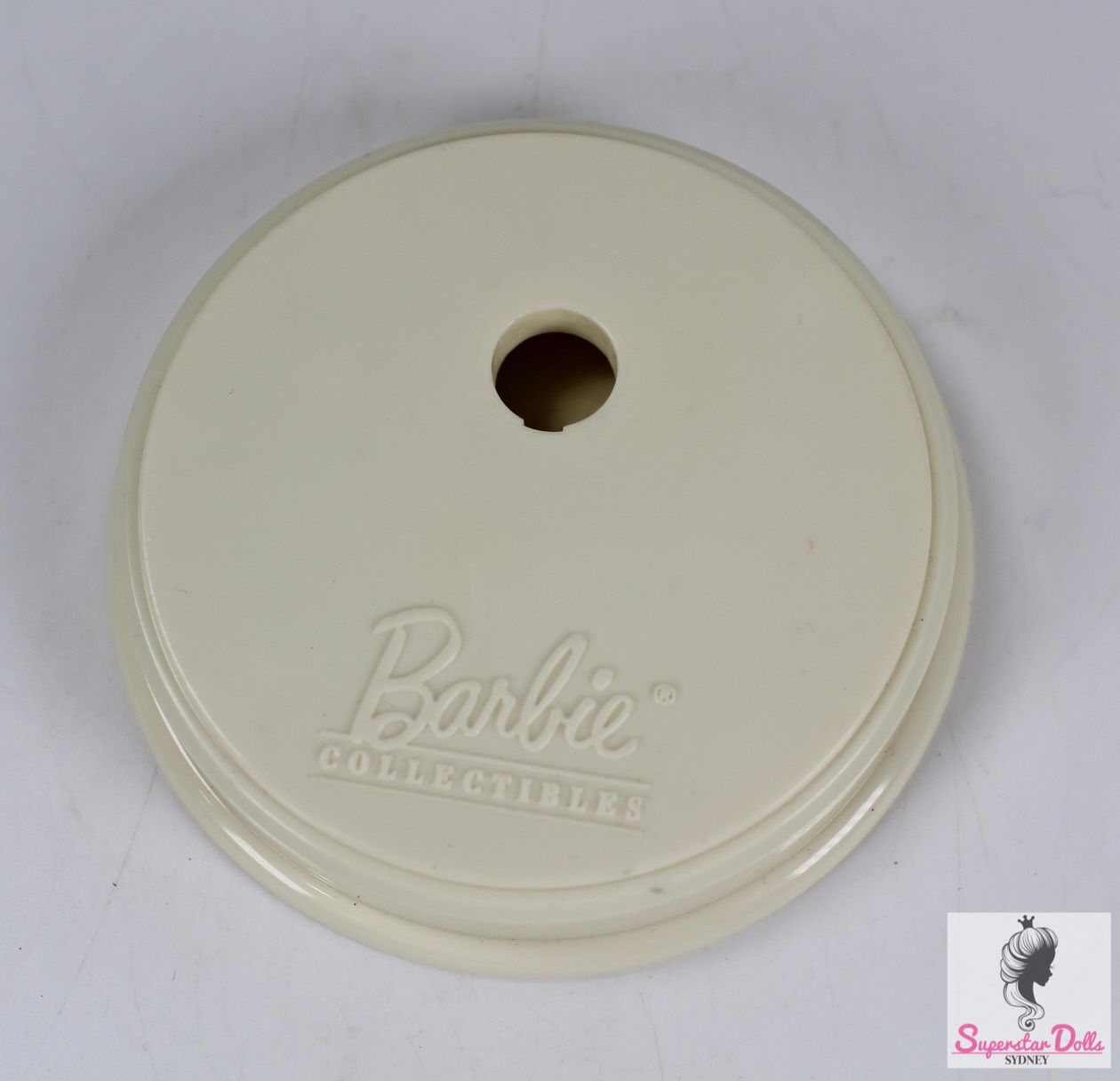 Genuine Mattel 90&#39;s Era Barbie Collector Weighted Base-White