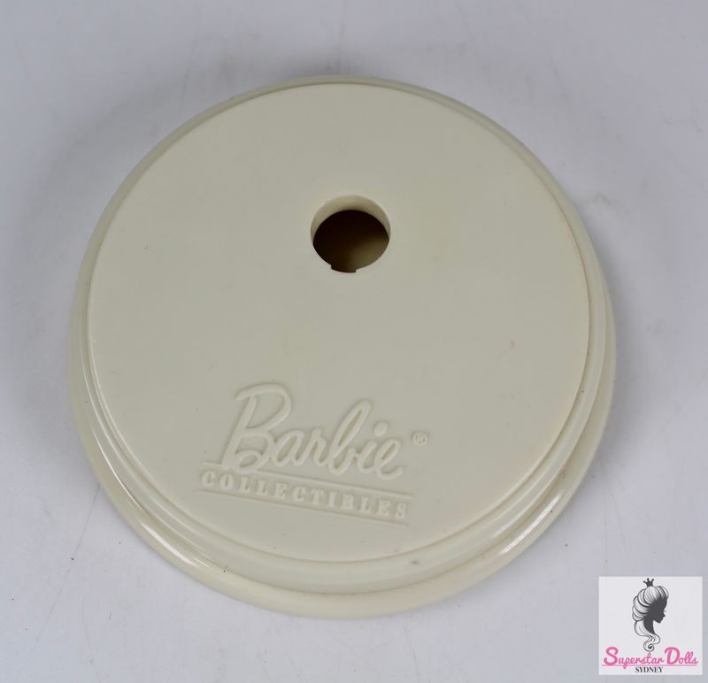 Genuine Mattel 90&#39;s Era Barbie Collector Weighted Base-White