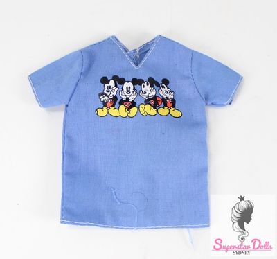80&#39;s/90&#39;s Era Micky Mouse Barbie Doll Top