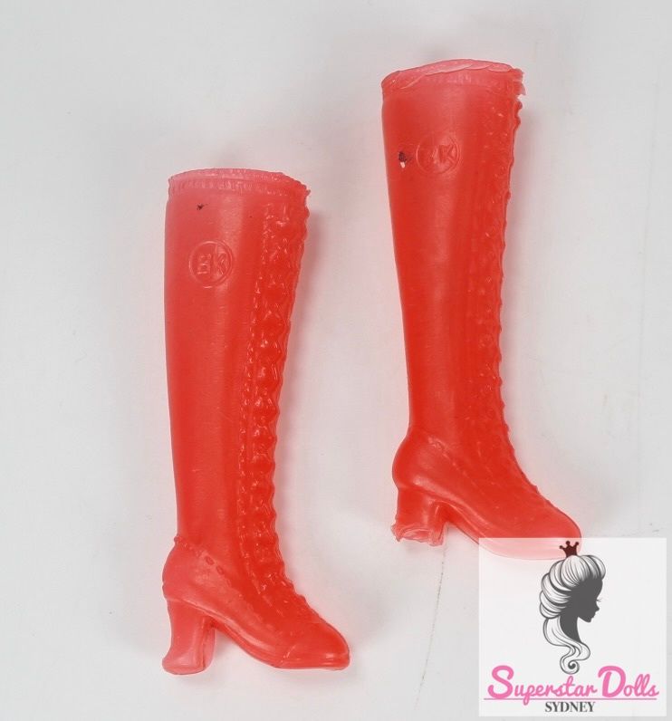 Vintage 1960&#39;s MOD ERA Hong Kong Clone Barbie Doll Boots