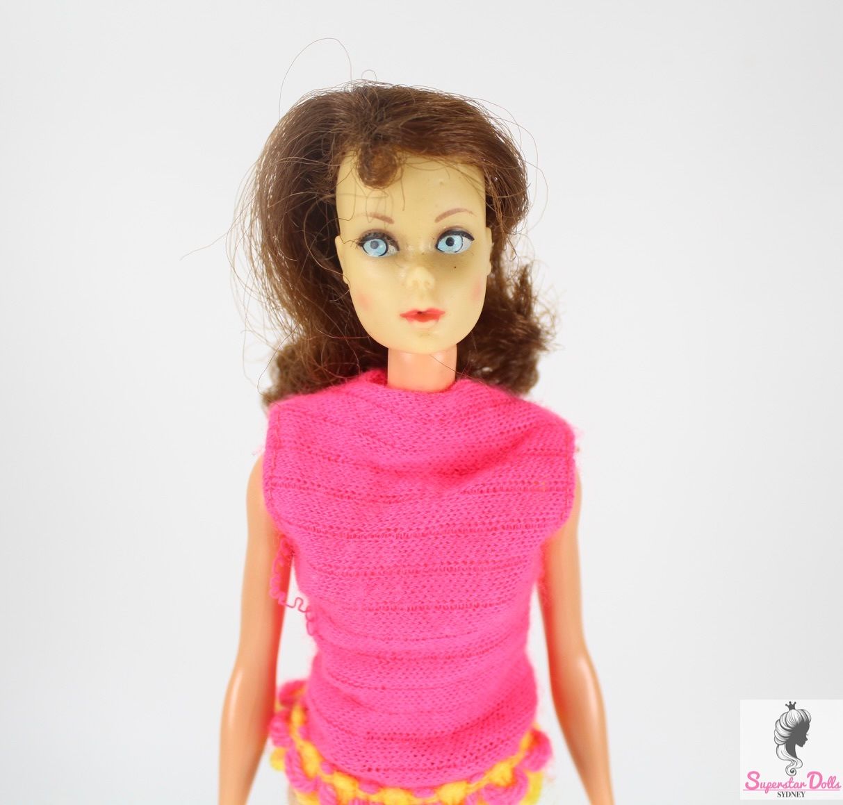 Vintage 1969 MOD ERA Marlo Flip Brunette Barbie Doll