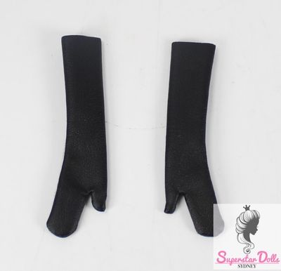 Collector Barbie Doll Faux Leather Gloves