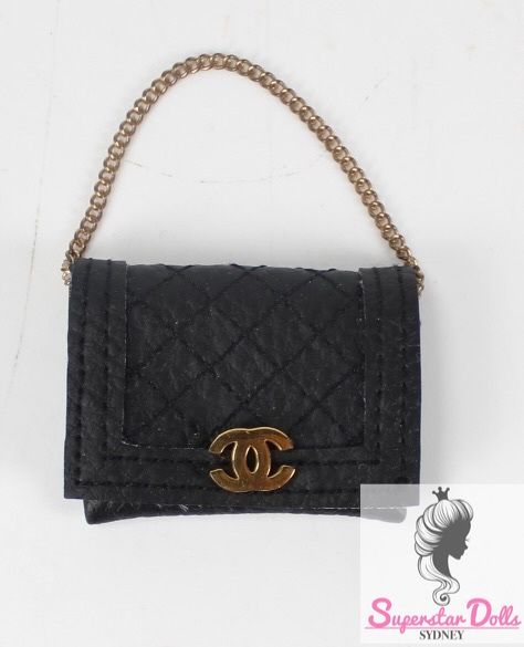 Mini &quot;Chanel&quot; Inspired Handbag for Fashion Dolls