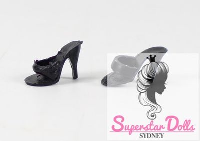 Vintage 1960&#39;s Hong Kong Clone Barbie Doll Open Toe Heeled Shoes