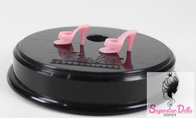 Vintage 1960&#39;s Hong Kong Clone Barbie Doll Open Toe Heeled Shoes