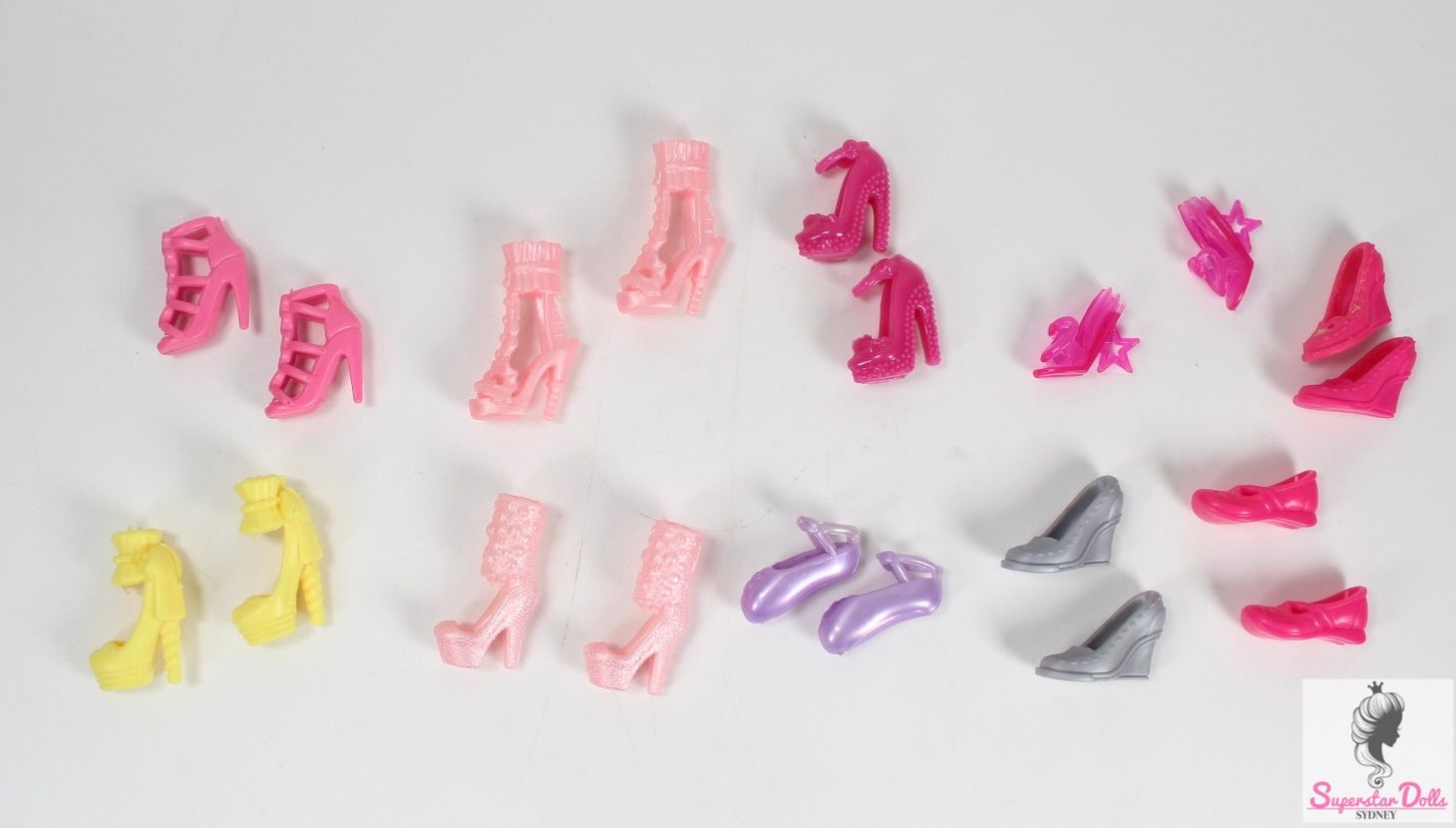 Genuine Mattel Barbie Doll Shoe Lot