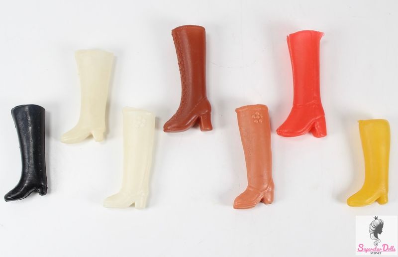 Vintage 1960&#39;s MOD ERA Hong Kong Clone Barbie Doll Boots