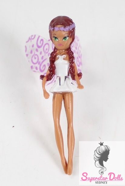 2004 Barbie Fairytopia Fairy Leafspring Petal Pixie Sprite 2.5&quot; Doll