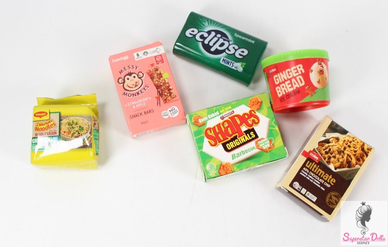 &quot;Coles Little Shop&quot; Mini Supermarket Figurines For Barbie Sized Dolls