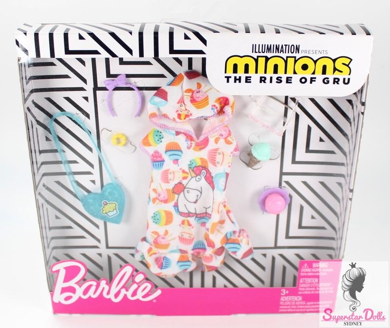 2019 &quot;Minions: The Rise Of Gru&quot; Barbie Doll Fashion Set