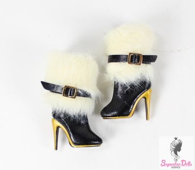 2023 JHD FASHION DOLL: &quot;Millennium: The Girl From Brooklyn&quot; Faux Fur Doll Boots