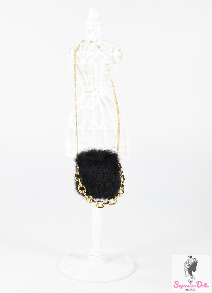 2023 JHD FASHION DOLL: &quot;Millennium: The Girl From Brooklyn&quot; Faux Fur Doll Handbag