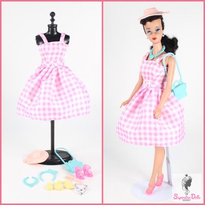 &quot;Pink Gingham Dress&quot; Clone Barbie Doll Fashion Set