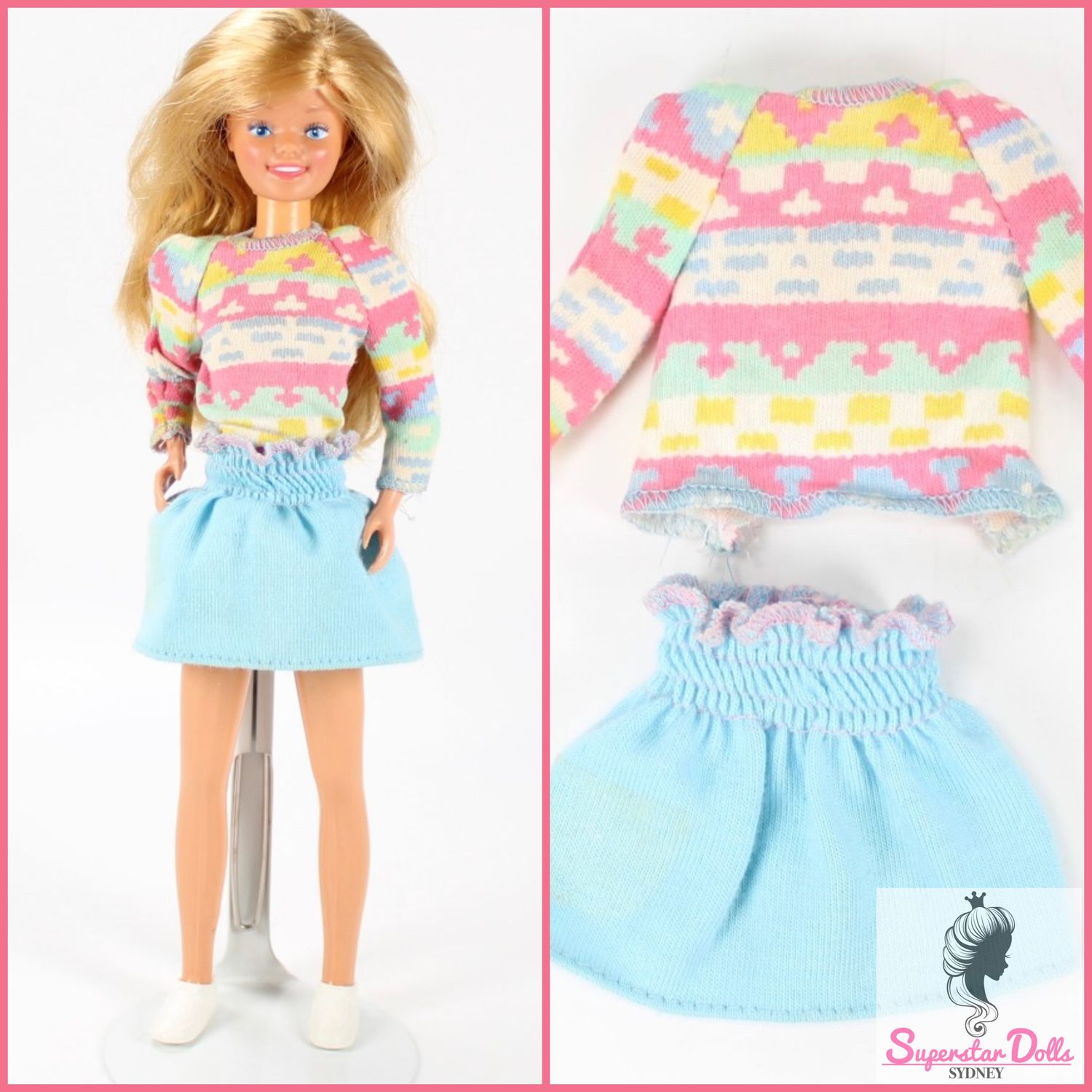1985 &quot;So Active&quot; Skipper Barbie Doll Fashion Set #7981