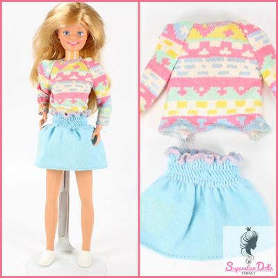 1985 &quot;So Active&quot; Skipper Barbie Doll Fashion Set #7981