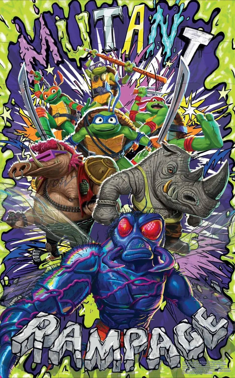 Teenage Mutant Ninja Turtles (TNMT) "Mutant Mayhem" Book &amp; Jigsaw Puzzle