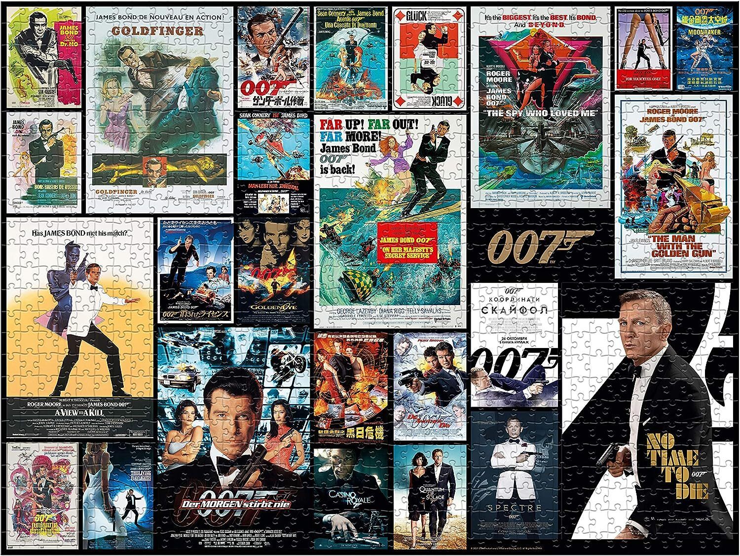 James Bond 007 All Movie Poster 1000-Piece Jigsaw Puzzle