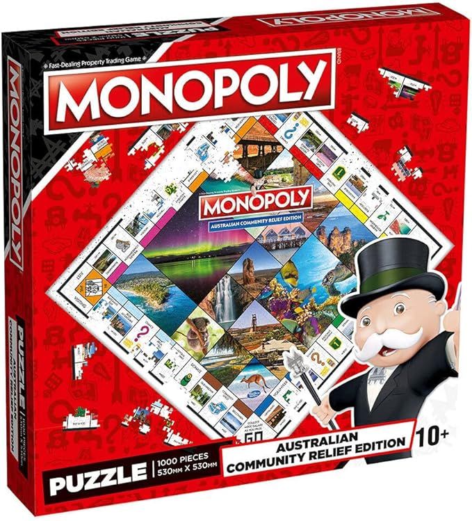 Winning Moves: Monopoly Australian Community Relief 1000 Piece Jigsaw Puzzle