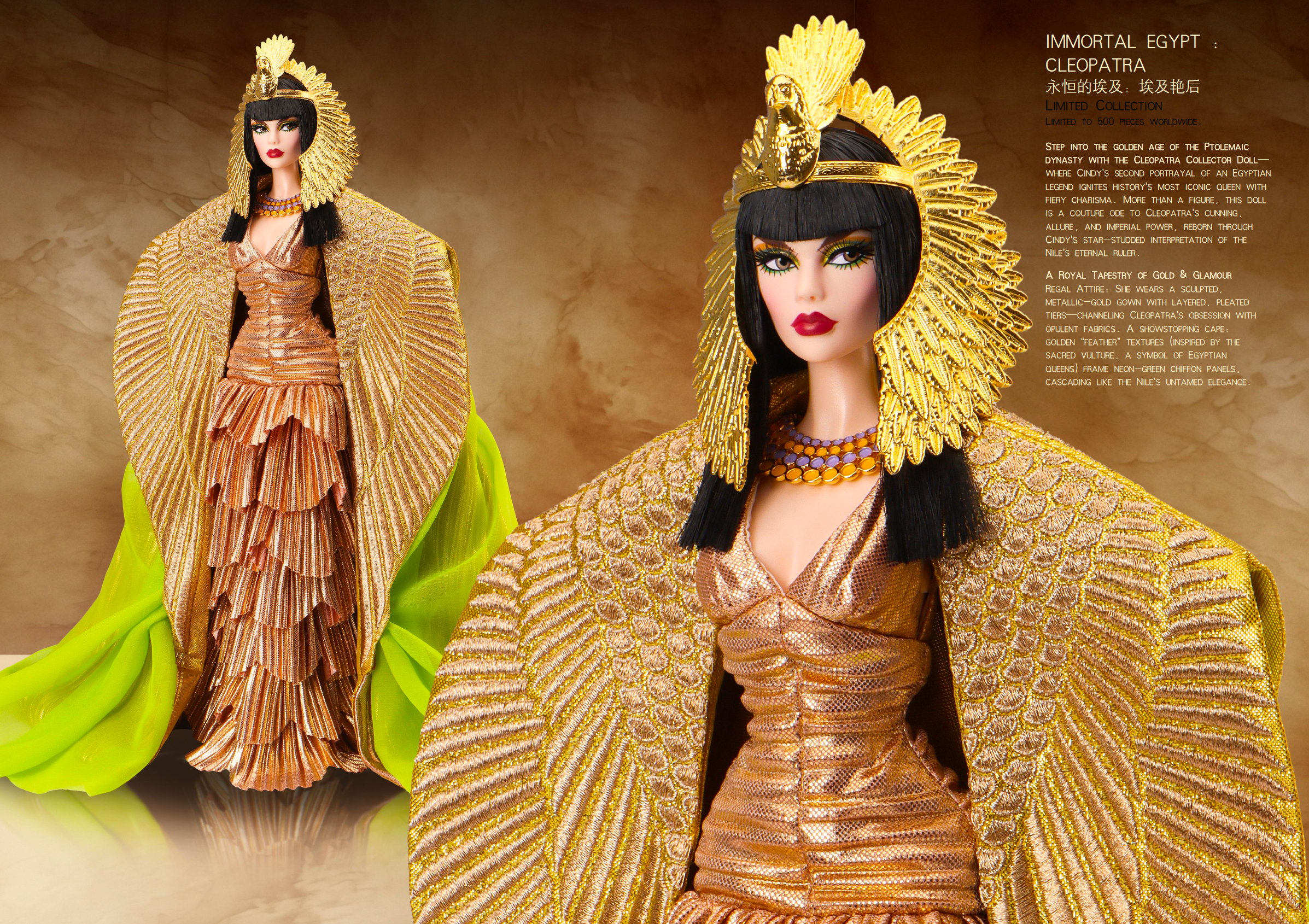 PRE-ORDER 2025 JHDFASHIONDOLL Convention: "Cleopatra" Doll from the "Moment Of F img