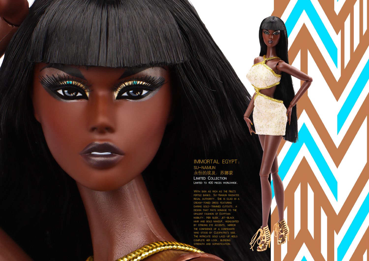 2025 JHDFASHIONDOLL Convention: &quot;IMMORTAL EGYPT: SU-NAMUN&quot; Dressed Doll