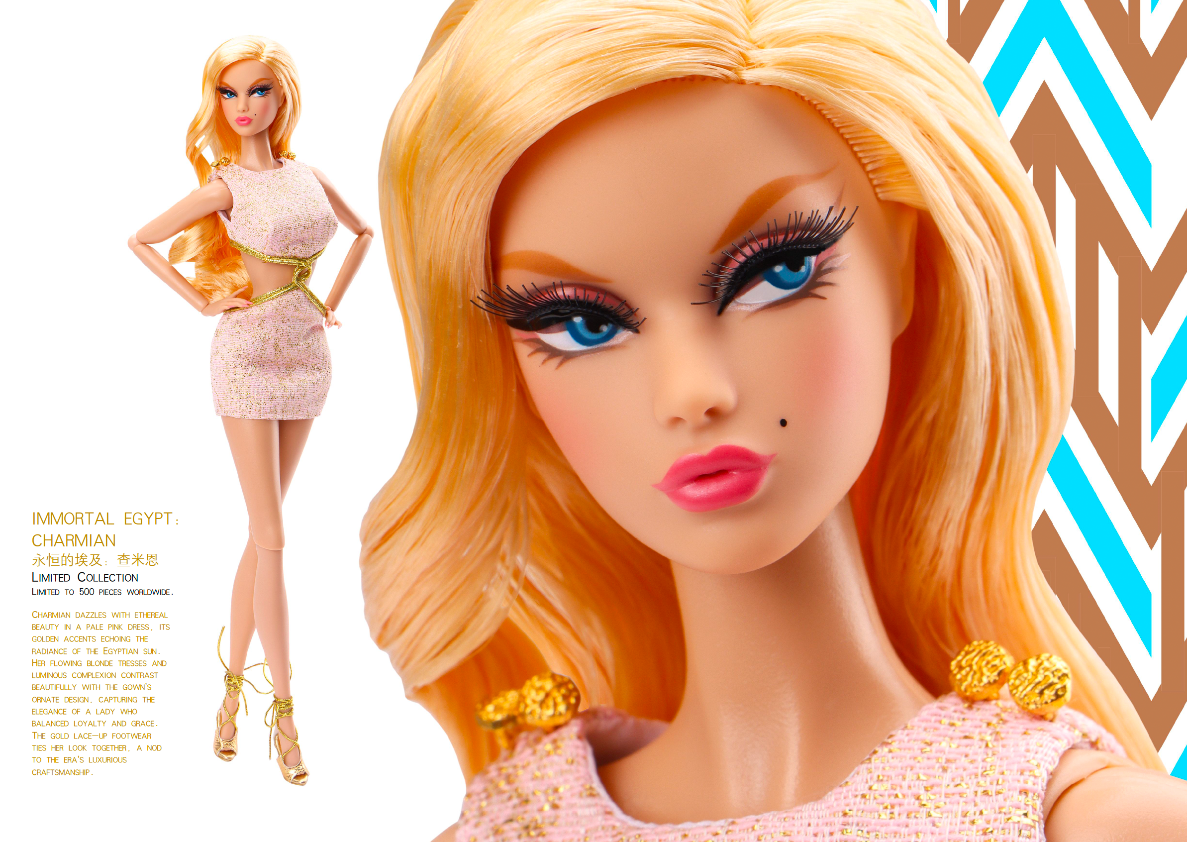 IN-STOCK NOW: 2025 JHDFASHIONDOLL Convention: "IMMORTAL EGYPT: CHARMIAN" Dressed img