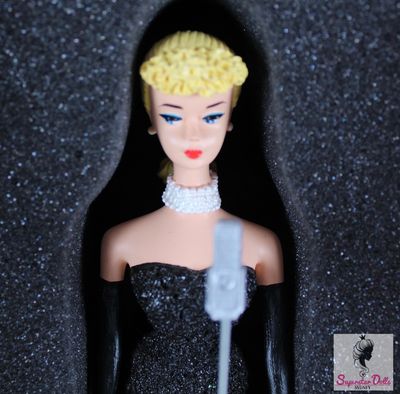 1996 Special Edition: Hand Painted &quot;Solo In The Spotlight&quot; Barbie Doll Figure from the Nostalgic Barbie Series