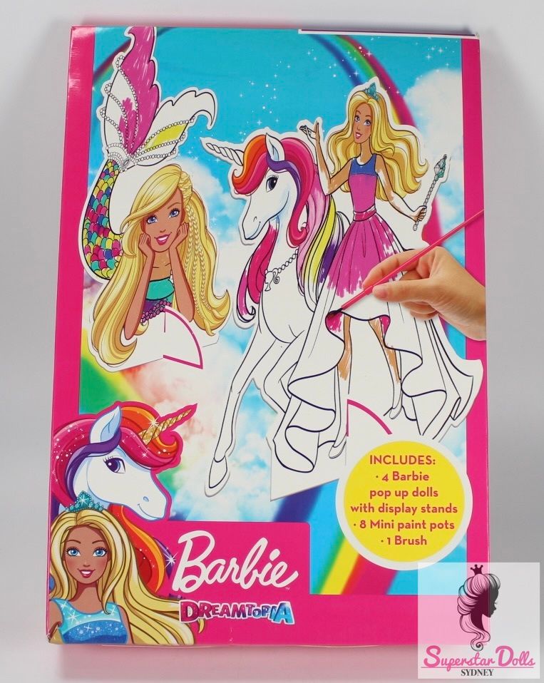 2019 Licensed Barbie &quot;Dreamtopia: Paint Your Own Doll&quot; Set