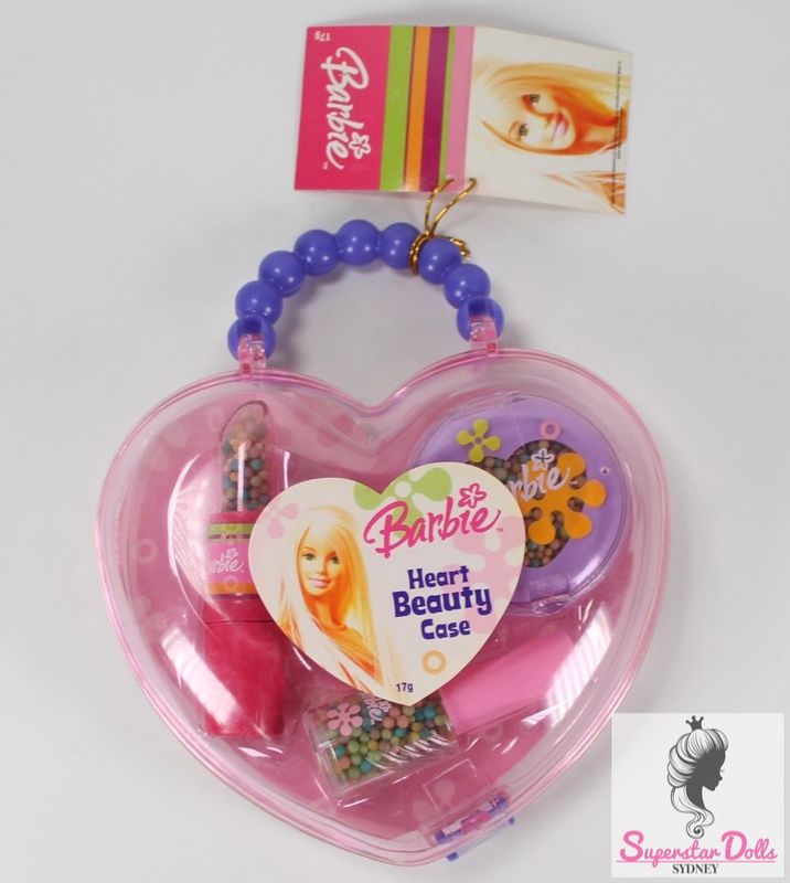 2004 Licensed Barbie Heart Beauty Case