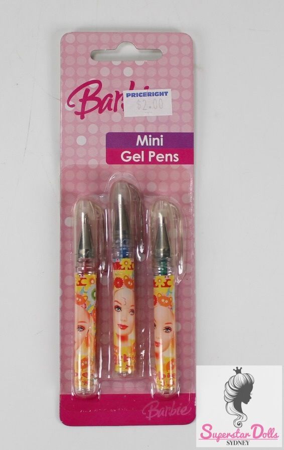 2006 Licensed Barbie Mini Gel Pens