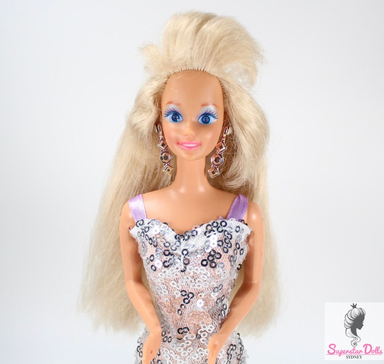 1991 &quot;Sparkle Eyes&quot; Barbie Doll in Clone Fashion