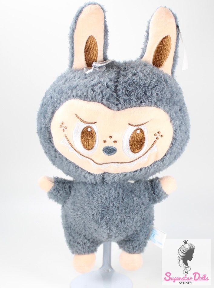 30cm &quot;Labubu&quot; Inspired Plush Soft Toy- Grey
