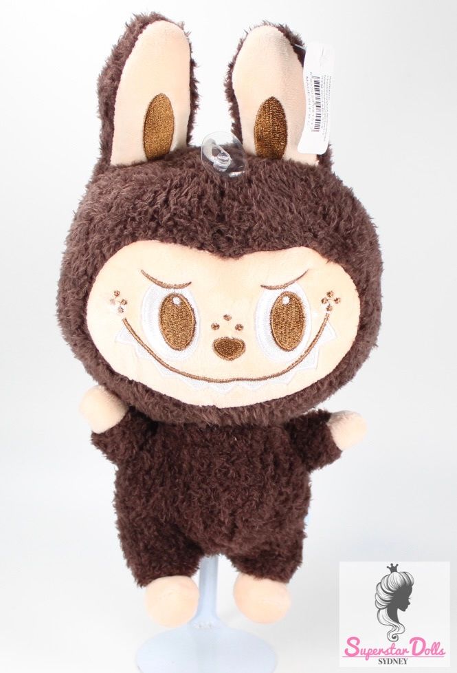 30cm &quot;Labubu&quot; Inspired Plush Soft Toy- Brown