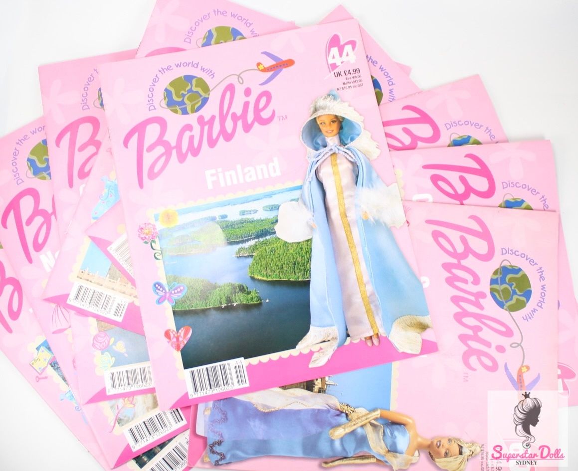 10 x 2000&#39;s Era &quot;Discover The World With Barbie Magazine LOT