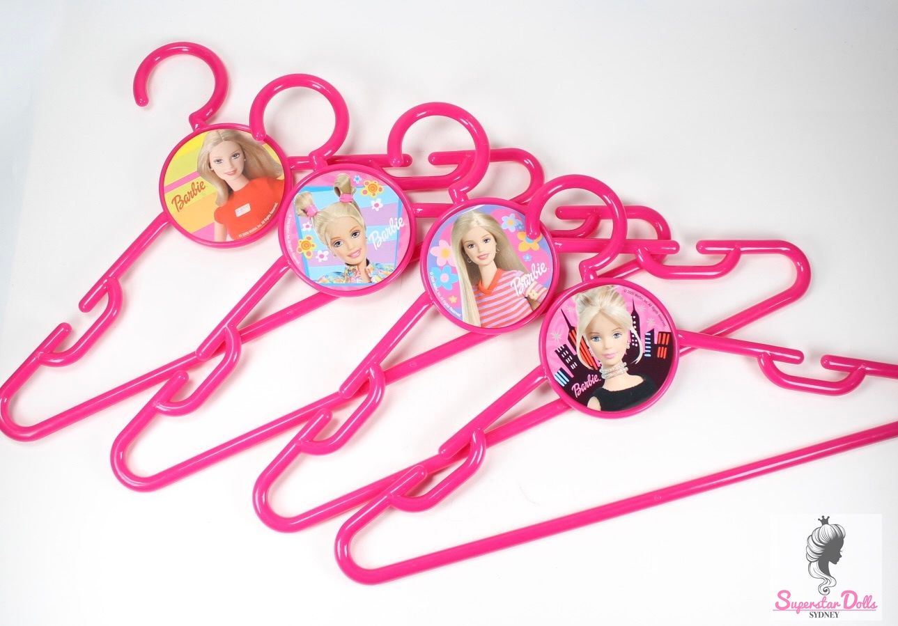 4 x 2000 Licensed Barbie Kids Coat Hangers