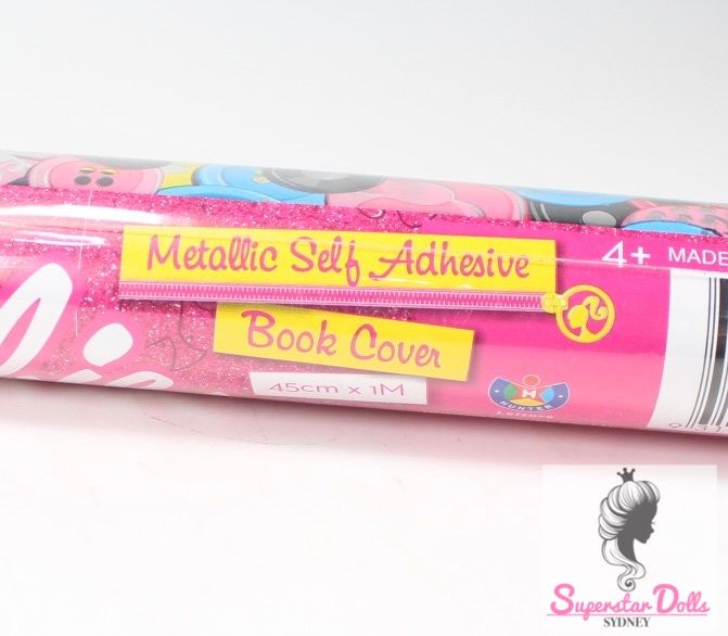 2012 Metalic Self Adhesive Barbie Book Cover