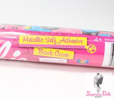 2012 Metalic Self Adhesive Barbie Book Cover