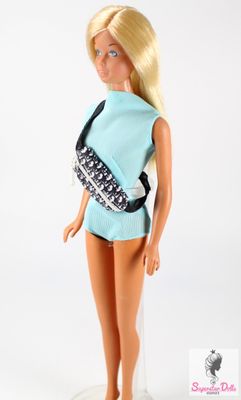 Miniature &quot;Dior&quot; Inspired Luxury Body Bag for Fashion Dolls