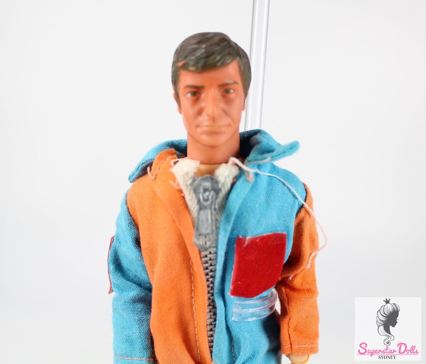 Vintage &quot;Steve L&#39;Aventurier&quot; 8&quot; Action Figure