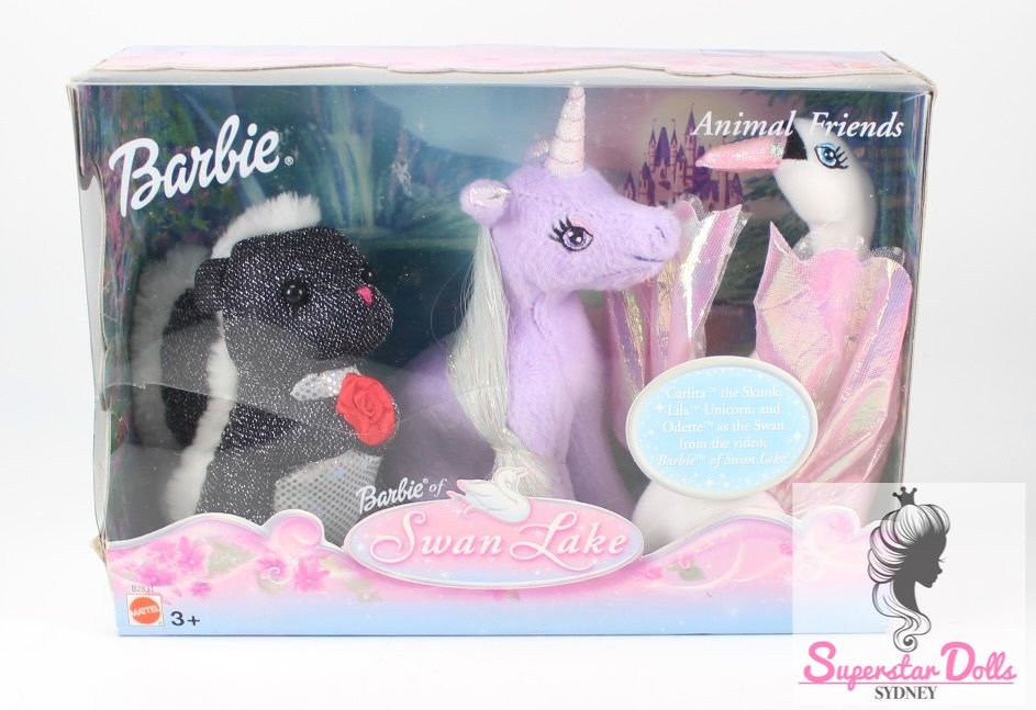 2003 Barbie Of Swan Lake &quot;Animal Friends&quot; Set