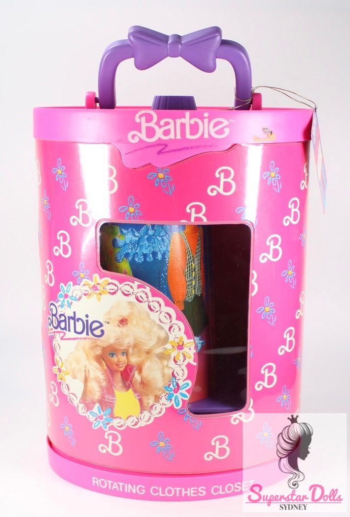 1991 Rotating Barbie Doll Closet