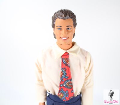 90&#39;s Era Ken Barbie Doll in Vintage Clone Fashion