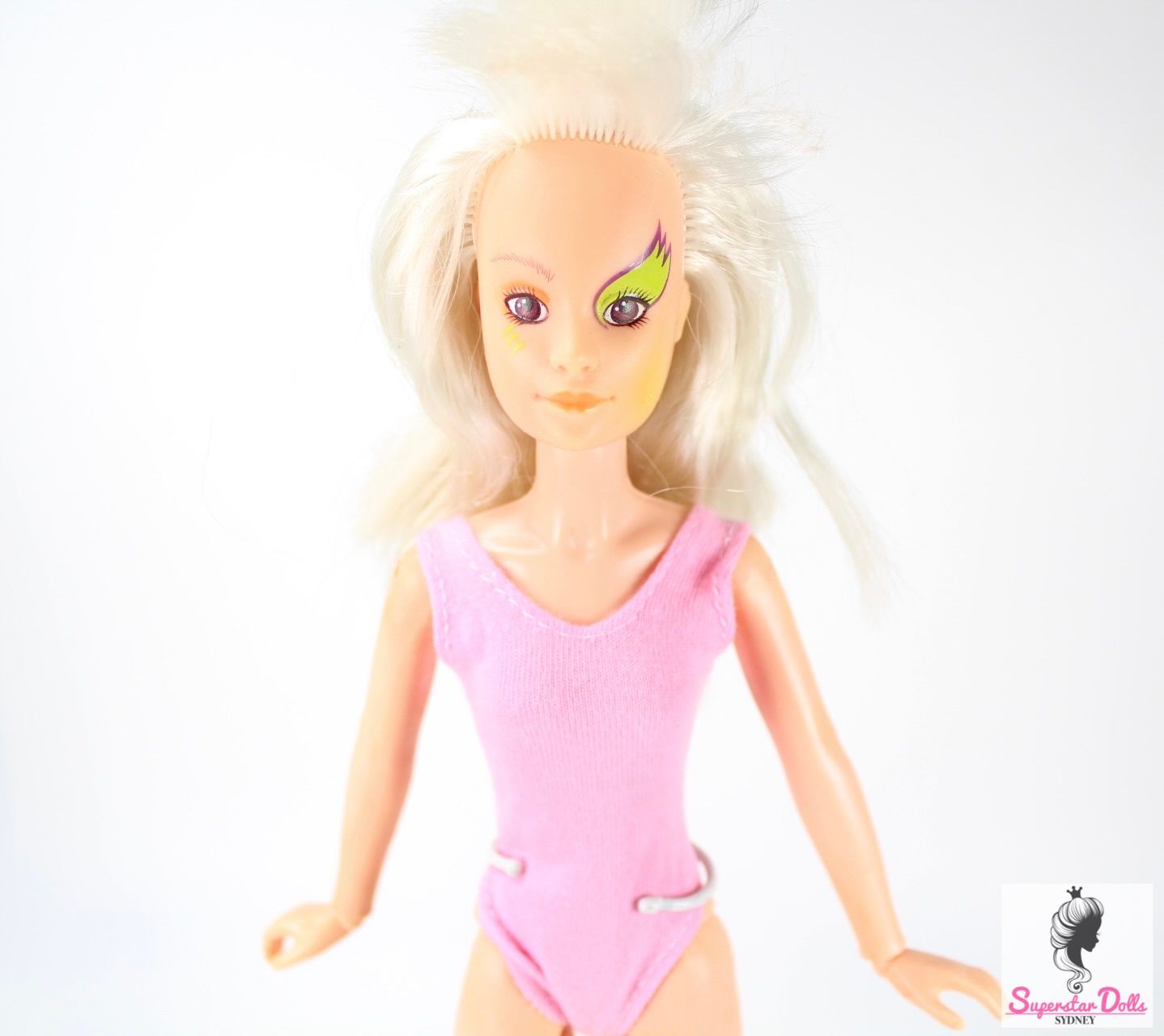 1985 &quot;Jem &amp; The Holograms: Roxy&quot; Dressed Fashion Doll By Hasbro