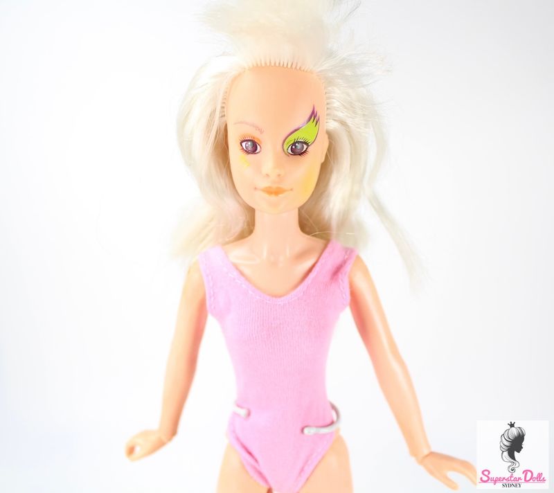 1985 &quot;Jem &amp; The Holograms: Roxy&quot; Dressed Fashion Doll By Hasbro
