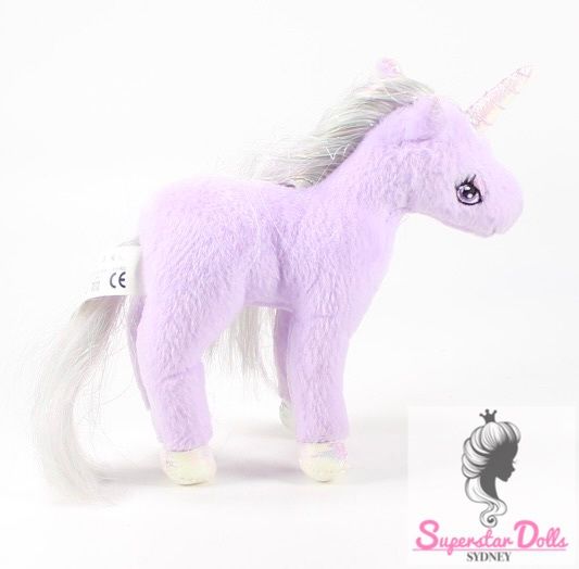 2003 Barbie Of Swan Lake &quot;Animal Friends&quot; Lila the Unicorn 5&quot; Plush Toy